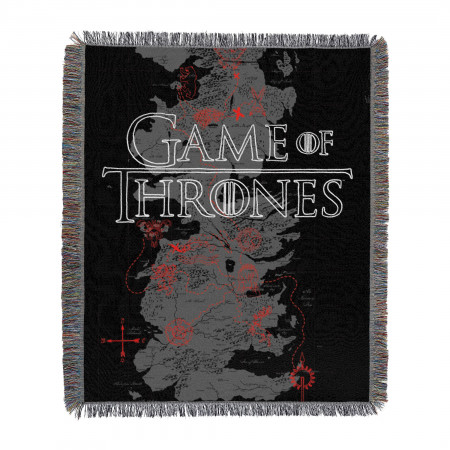 Game of Thrones Seven Kingdoms 48" x 60" Woven Tapestry Throw w/ Tassels